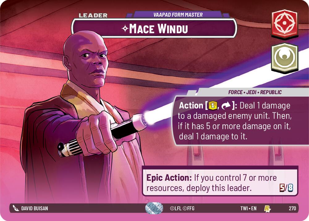 Mace Windu - Vaapad Form Master (270) (Showcase) (270) [Twilight of the Republic] | Odin's Place