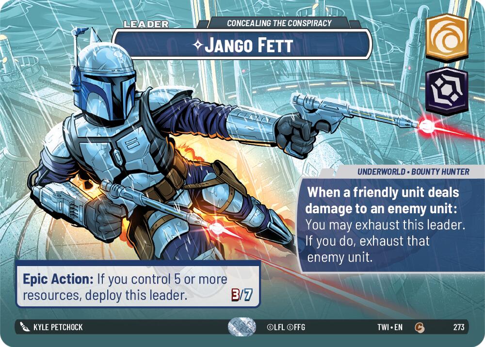 Jango Fett - Concealing the Conspiracy (273) (Showcase) (273) [Twilight of the Republic] | Odin's Place