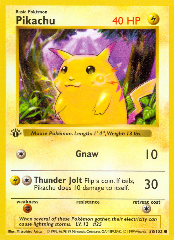Pikachu (58/102) (PokeTour 1999 Promo) [Miscellaneous Cards] | Odin's Place