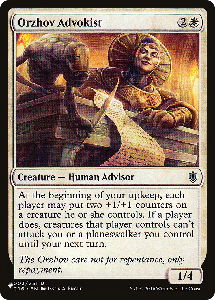 Orzhov Advokist [The List] | Odin's Place