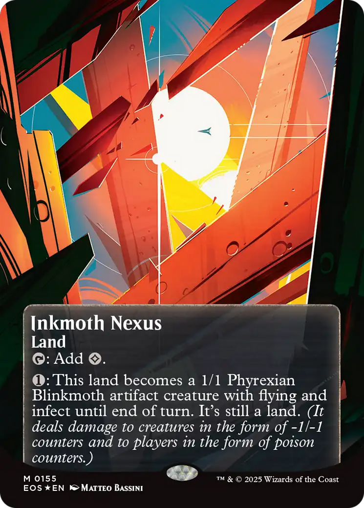 Inkmoth Nexus (0155) (Borderless) (Galaxy Foil) [Edge of Eternities: Stellar Sights] | Odin's Place