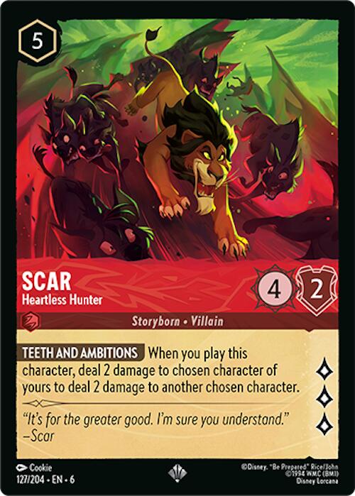 Scar - Heartless Hunter (127/204) [Azurite Sea] | Odin's Place