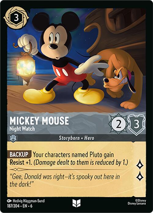 Mickey Mouse - Night Watch (187/204) [Azurite Sea] | Odin's Place