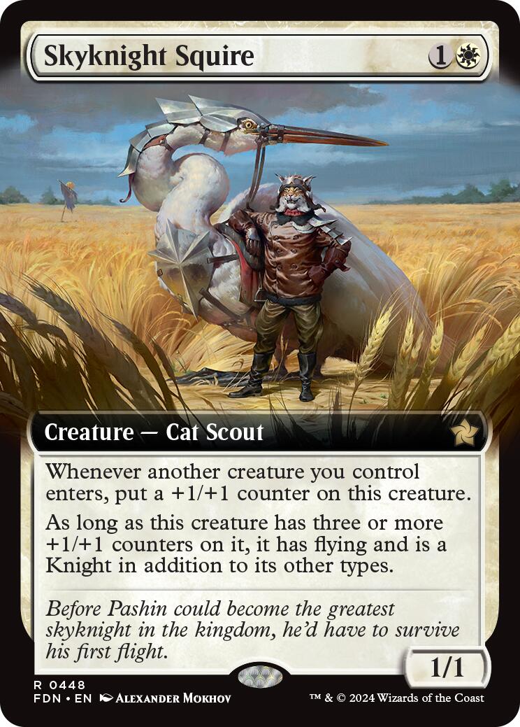 Skyknight Squire (Extended Art) [Foundations] | Odin's Place