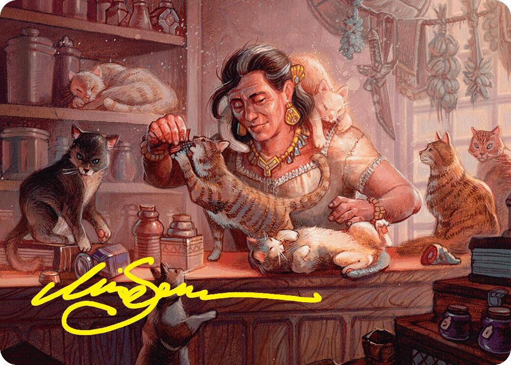 Cat Collector Art Card (1/54) (Gold-Stamped Signature) [Foundations Art Series] | Odin's Place