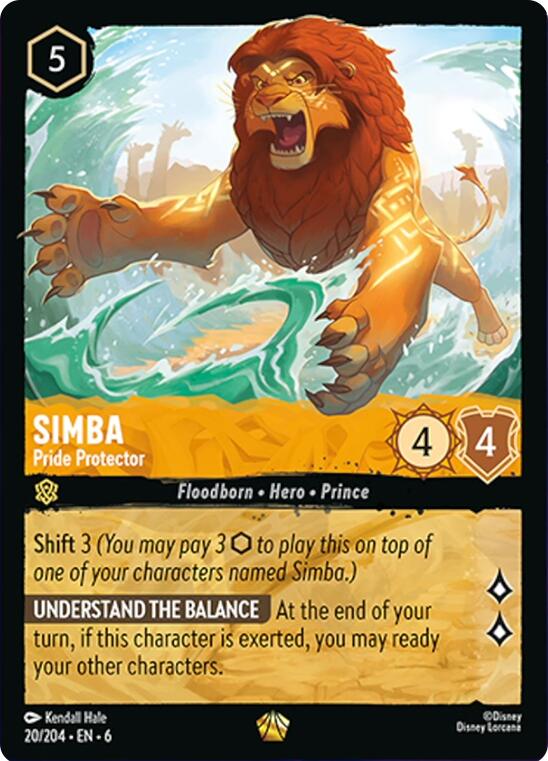 Simba - Pride Protector (20/204) [Azurite Sea] | Odin's Place