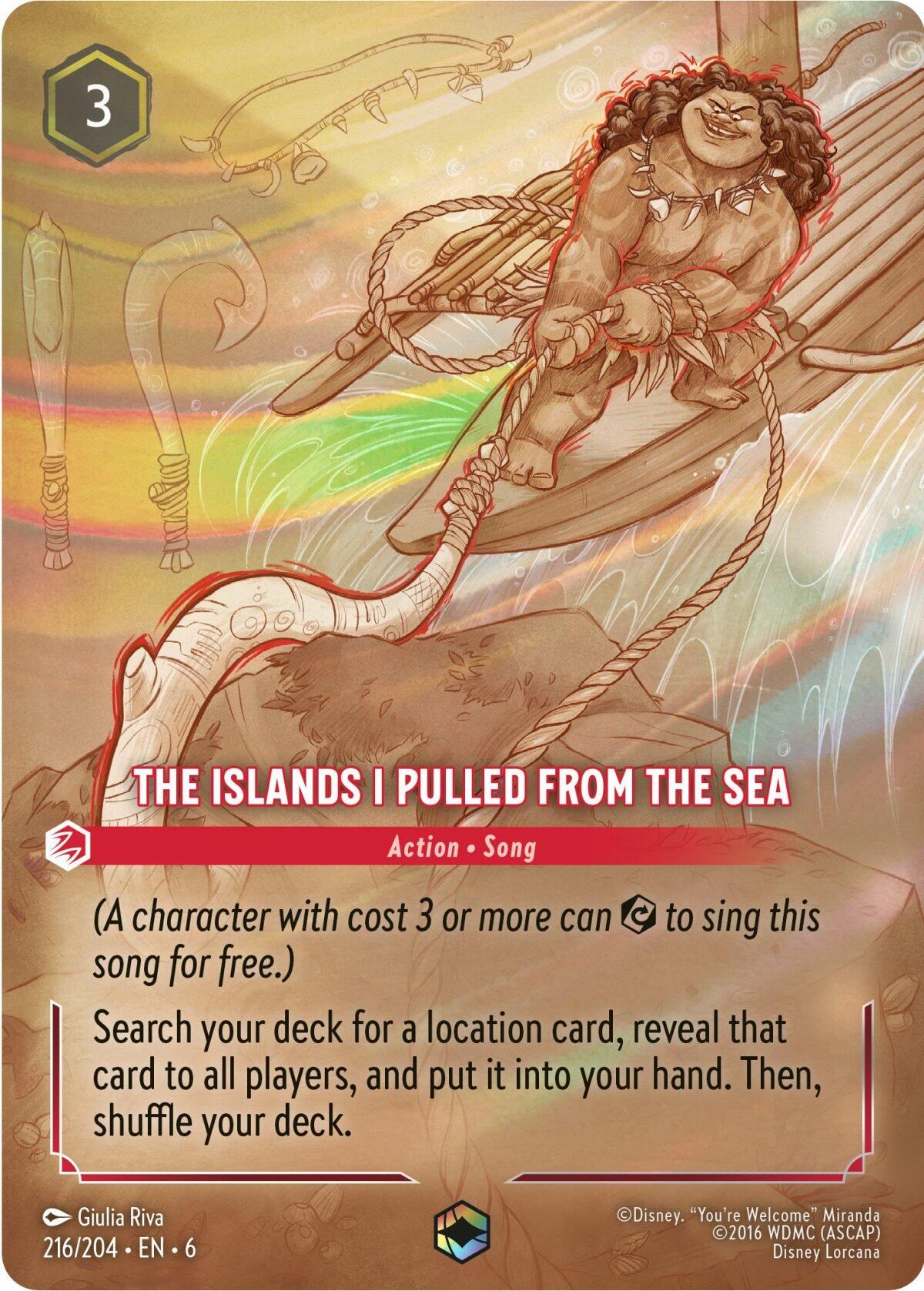 The Islands I Pulled From The Sea (Enchanted) (216/204) [Azurite Sea] | Odin's Place