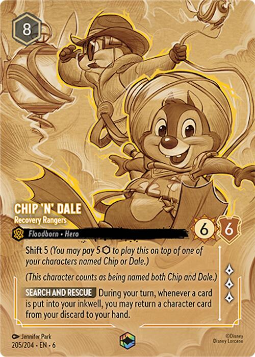 Chip 'n' Dale - Recovery Rangers (Enchanted) (205/204) [Azurite Sea] | Odin's Place
