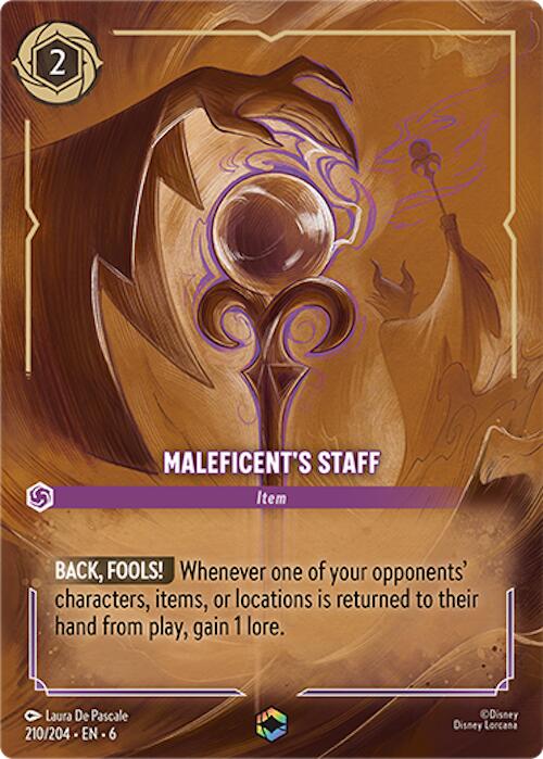 Maleficent's Staff (Enchanted) (210/204) [Azurite Sea] | Odin's Place