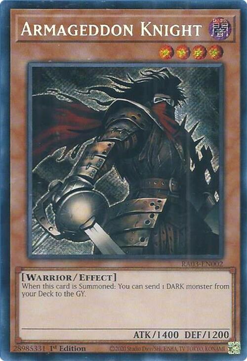 Armageddon Knight (Secret Rare) [RA03-EN002] Secret Rare | Odin's Place