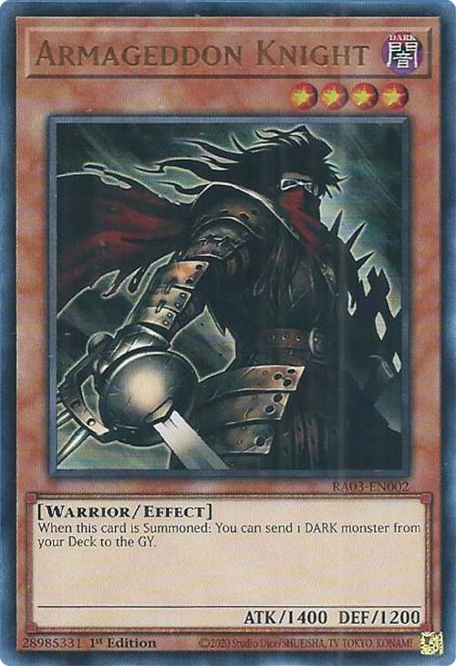 Armageddon Knight (UR) [RA03-EN002] Ultra Rare | Odin's Place