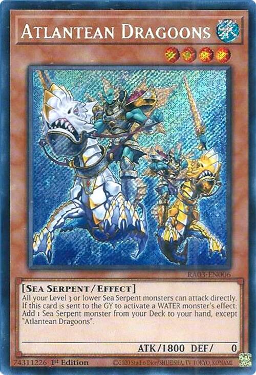 Atlantean Dragoons (Secret Rare) [RA03-EN006] Secret Rare | Odin's Place