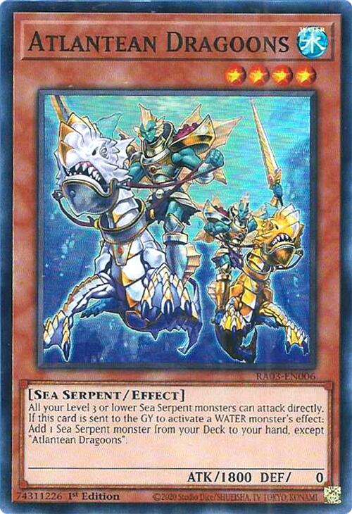 Atlantean Dragoons [RA03-EN006] Super Rare | Odin's Place