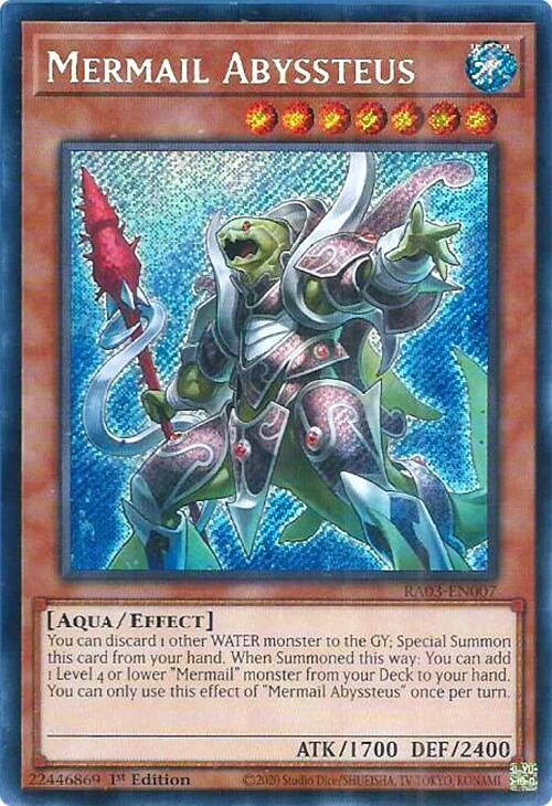 Mermail Abyssteus (Secret Rare) [RA03-EN007] Secret Rare | Odin's Place