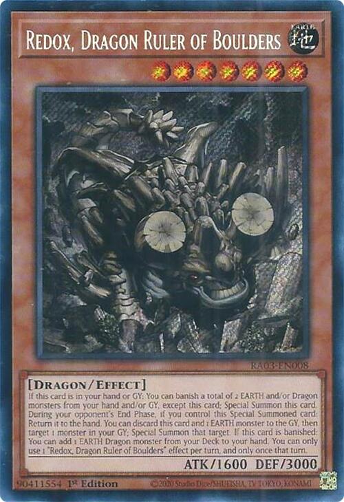 Redox, Dragon Ruler of Boulders (Secret Rare) [RA03-EN008] Secret Rare | Odin's Place