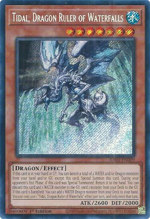 Tidal, Dragon Ruler of Waterfalls (Secret Rare) [RA03-EN009] Secret Rare | Odin's Place