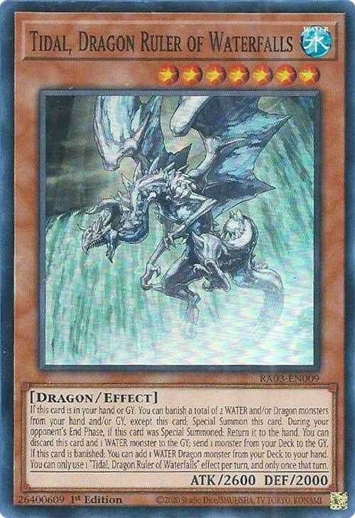 Tidal, Dragon Ruler of Waterfalls [RA03-EN009] Super Rare | Odin's Place