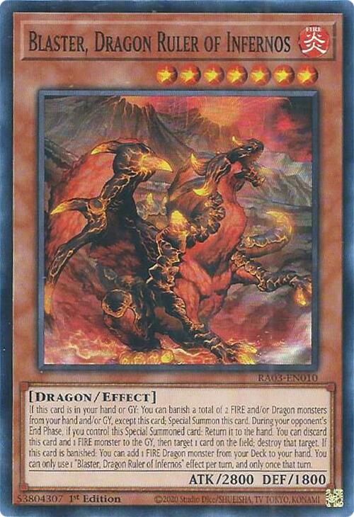 Blaster, Dragon Ruler of Infernos [RA03-EN010] Super Rare | Odin's Place