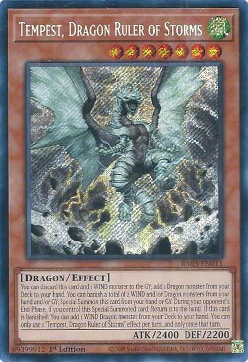 Tempest, Dragon Ruler of Storms (Secret Rare) [RA03-EN011] Secret Rare | Odin's Place