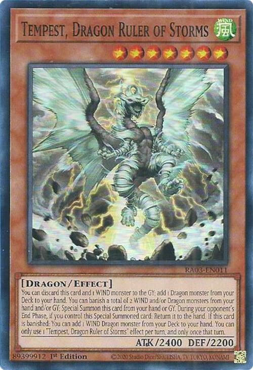 Tempest, Dragon Ruler of Storms [RA03-EN011] Super Rare | Odin's Place
