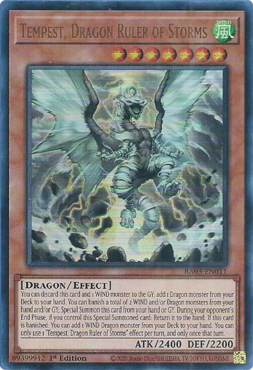 Tempest, Dragon Ruler of Storms (UR) [RA03-EN011] Ultra Rare | Odin's Place