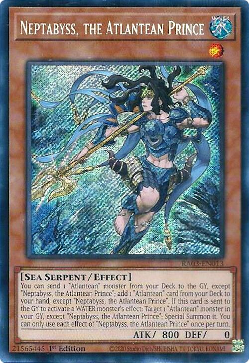Neptabyss, the Atlantean Prince (Secret Rare) [RA03-EN013] Secret Rare | Odin's Place