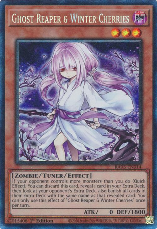 Ghost Reaper & Winter Cherries (Alternate Art) (PCR) [RA03-EN014] Prismatic Collector's Rare | Odin's Place