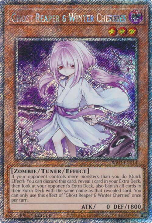 Ghost Reaper & Winter Cherries (Alternate Art) (Platinum Secret Rare) [RA03-EN014] Platinum Secret Rare | Odin's Place