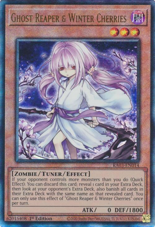 Ghost Reaper & Winter Cherries (Alternate Art) (PUR) [RA03-EN014] Prismatic Ultimate Rare | Odin's Place
