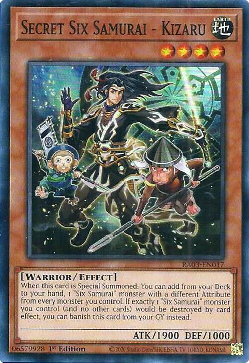 Secret Six Samurai - Kizaru [RA03-EN017] Super Rare | Odin's Place