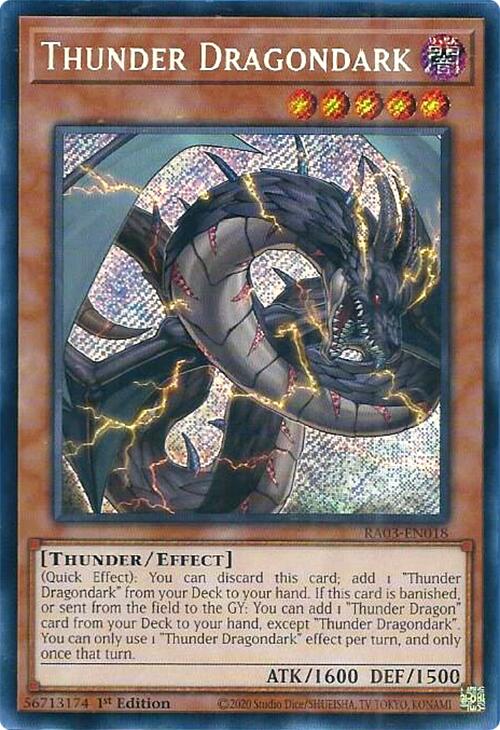Thunder Dragondark (Secret Rare) [RA03-EN018] Secret Rare | Odin's Place