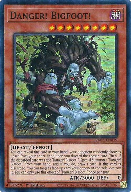 Danger! Bigfoot! [RA03-EN019] Super Rare | Odin's Place