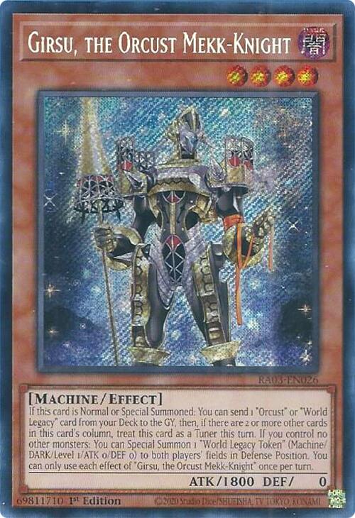 Girsu, the Orcust Mekk-Knight (Secret Rare) [RA03-EN026] Secret Rare | Odin's Place