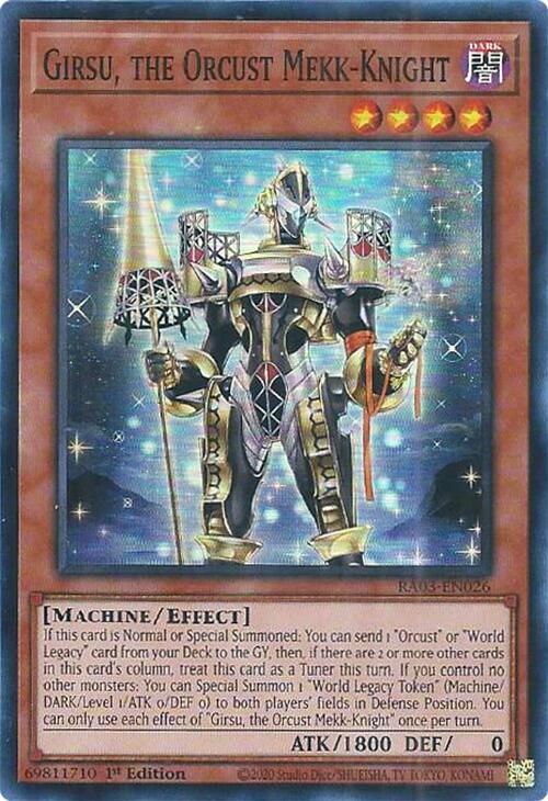 Girsu, the Orcust Mekk-Knight [RA03-EN026] Super Rare | Odin's Place