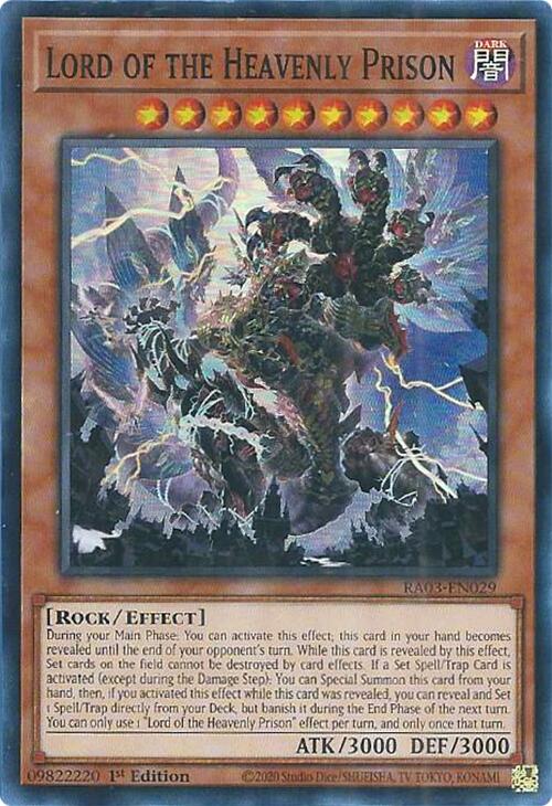 Lord of the Heavenly Prison [RA03-EN029] Super Rare | Odin's Place