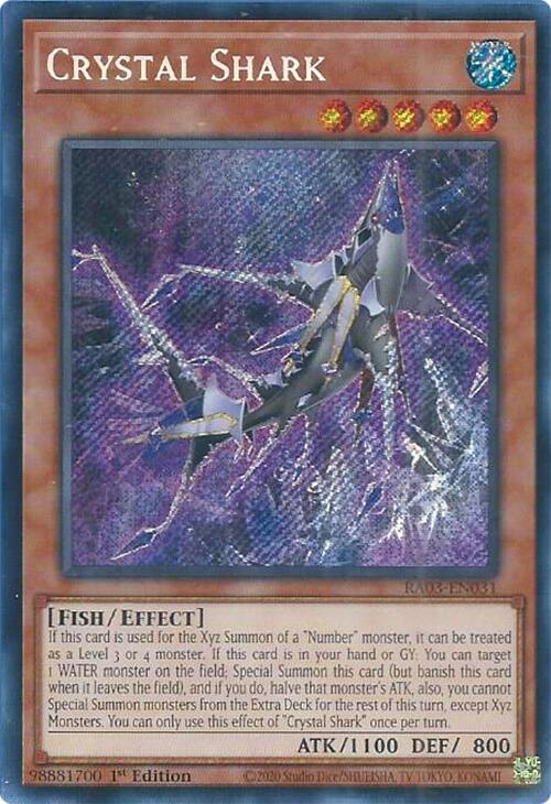Crystal Shark (Secret Rare) [RA03-EN031] Secret Rare | Odin's Place