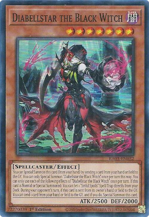 Diabellstar the Black Witch [RA03-EN032] Super Rare | Odin's Place