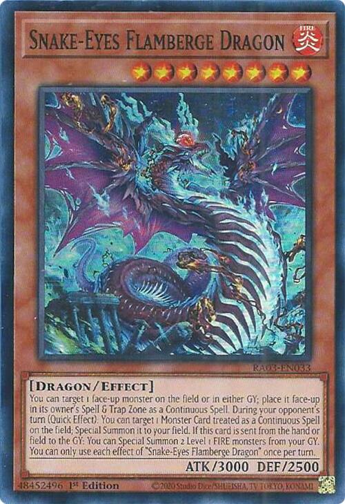 Snake-Eyes Flamberge Dragon [RA03-EN033] Super Rare | Odin's Place