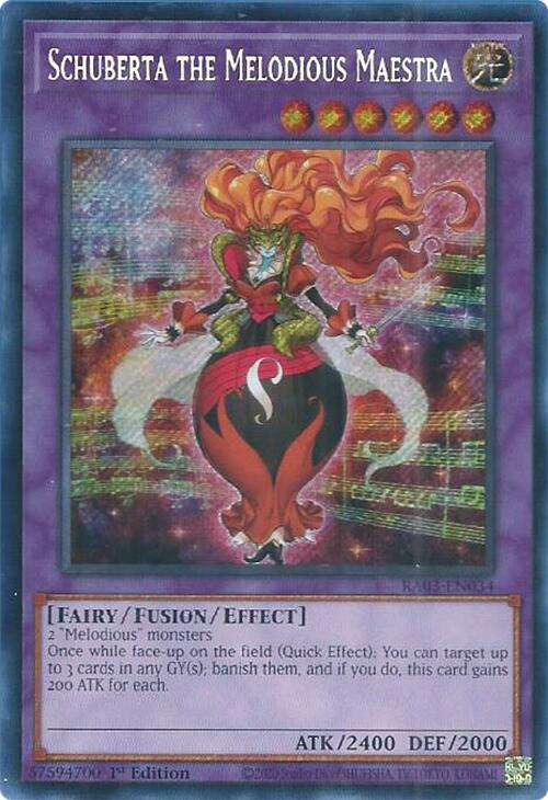 Schuberta the Melodious Maestra (Secret Rare) [RA03-EN034] Secret Rare | Odin's Place