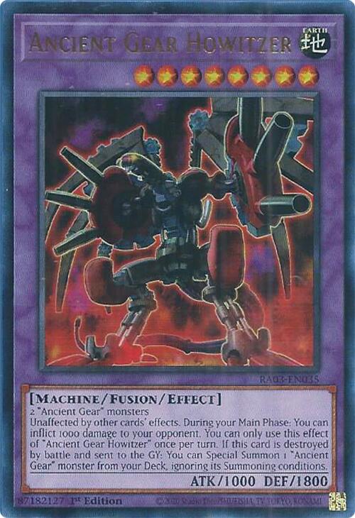 Ancient Gear Howitzer (UR) [RA03-EN035] Ultra Rare | Odin's Place