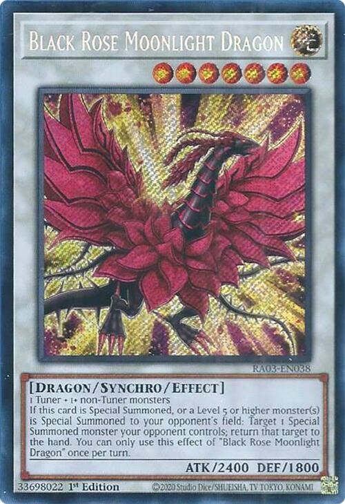 Black Rose Moonlight Dragon (Secret Rare) [RA03-EN038] Secret Rare | Odin's Place
