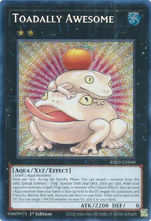 Toadally Awesome (Secret Rare) [RA03-EN040] Secret Rare | Odin's Place
