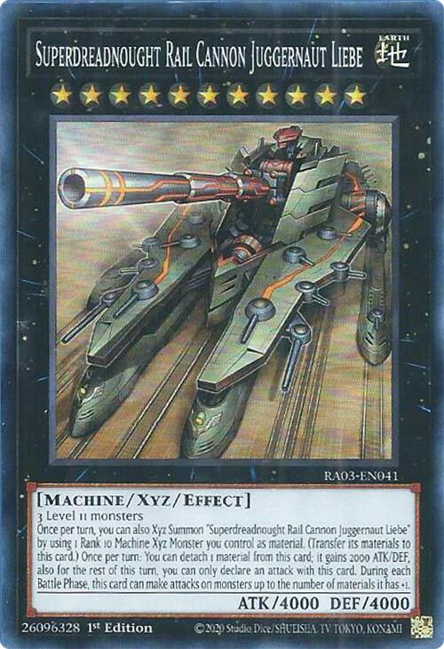 Superdreadnought Rail Cannon Juggernaut Liebe [RA03-EN041] Super Rare | Odin's Place