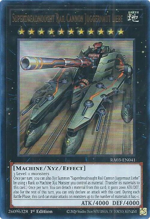 Superdreadnought Rail Cannon Juggernaut Liebe (UR) [RA03-EN041] Ultra Rare | Odin's Place