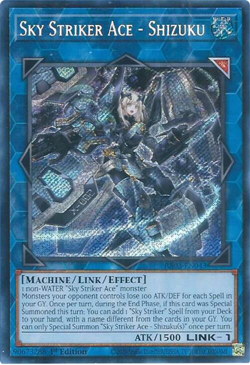 Sky Striker Ace - Shizuku (Secret Rare) [RA03-EN043] Secret Rare | Odin's Place