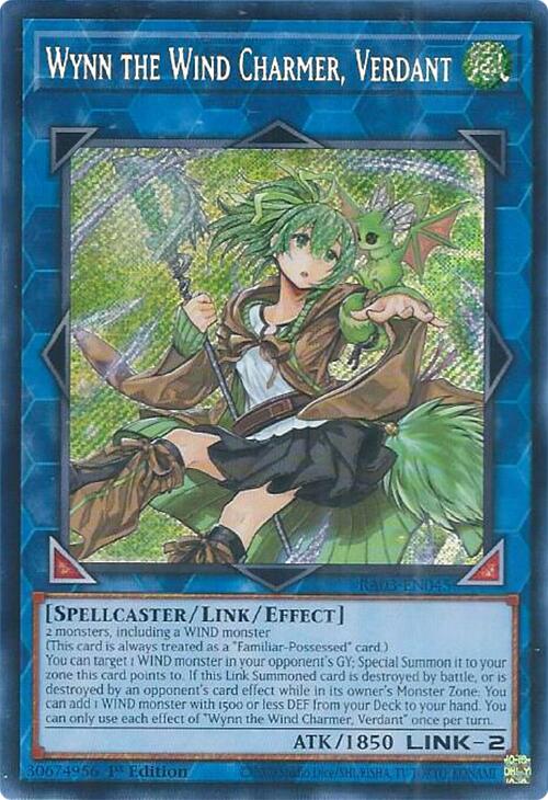 Wynn the Wind Charmer, Verdant (Secret Rare) [RA03-EN045] Secret Rare | Odin's Place