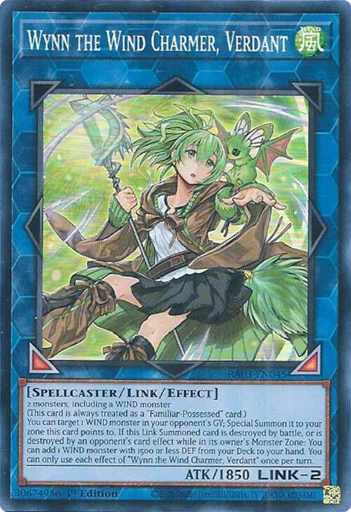 Wynn the Wind Charmer, Verdant [RA03-EN045] Super Rare | Odin's Place