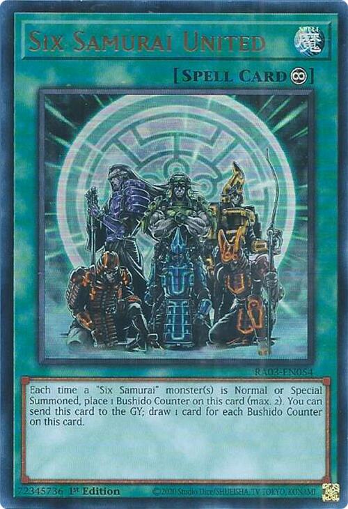 Six Samurai United (UR) [RA03-EN054] Ultra Rare | Odin's Place