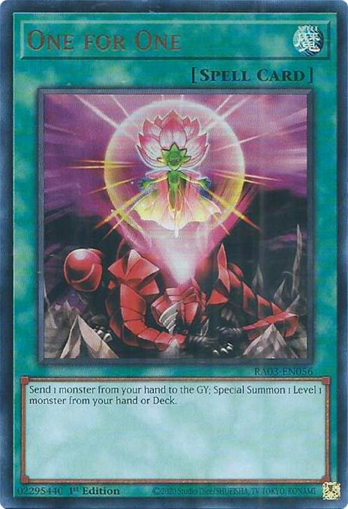 One for One (UR) [RA03-EN056] Ultra Rare | Odin's Place