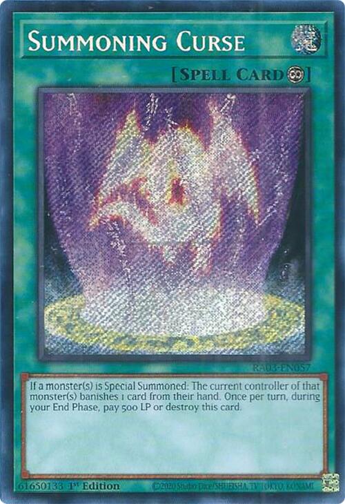 Summoning Curse (Secret Rare) [RA03-EN057] Secret Rare | Odin's Place